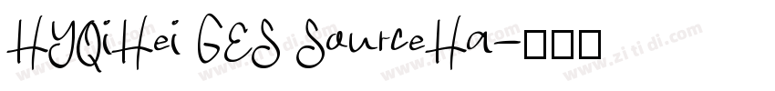HYQiHei GES SourceHa字体转换